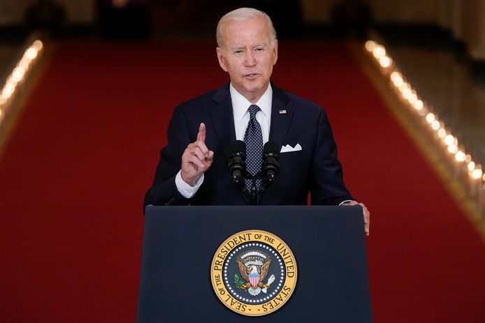 De Amerikaanse president Joe Biden