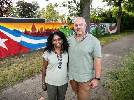 Wat doet een koe naast de skyline van Havana op een schutting in Nijmegen? ‘Uiteindelijk is het één groot canvas’