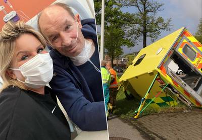 “Gelukkig heeft ambulancier de klap voor hem kunnen opvangen”: longpatiënt Marc (64) beleefde schrik van zijn leven bij crash met ziekenwagen