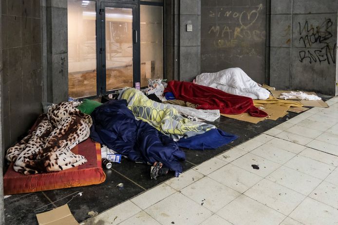 daklozen in Brussel-Zuid
