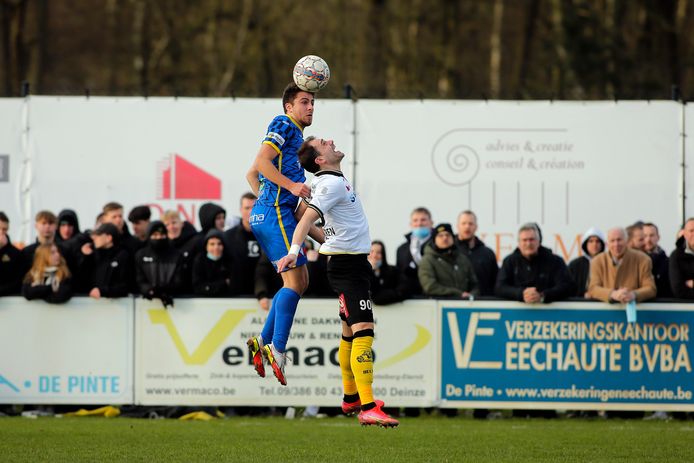Max De Ruyver wint het duel van matchwinnaar Simon Vermeiren.