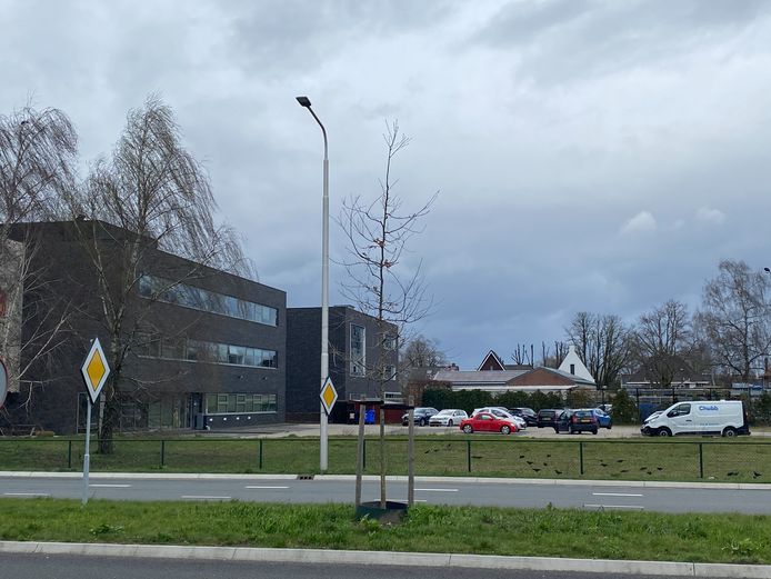 Een deel van de beoogde bouwlocatie voor 86 appartementen bij de Plank 101 in Veldhoven.