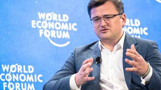 Oekraïense buitenlandminister roept in Davos op om alle Russische export stop te zetten