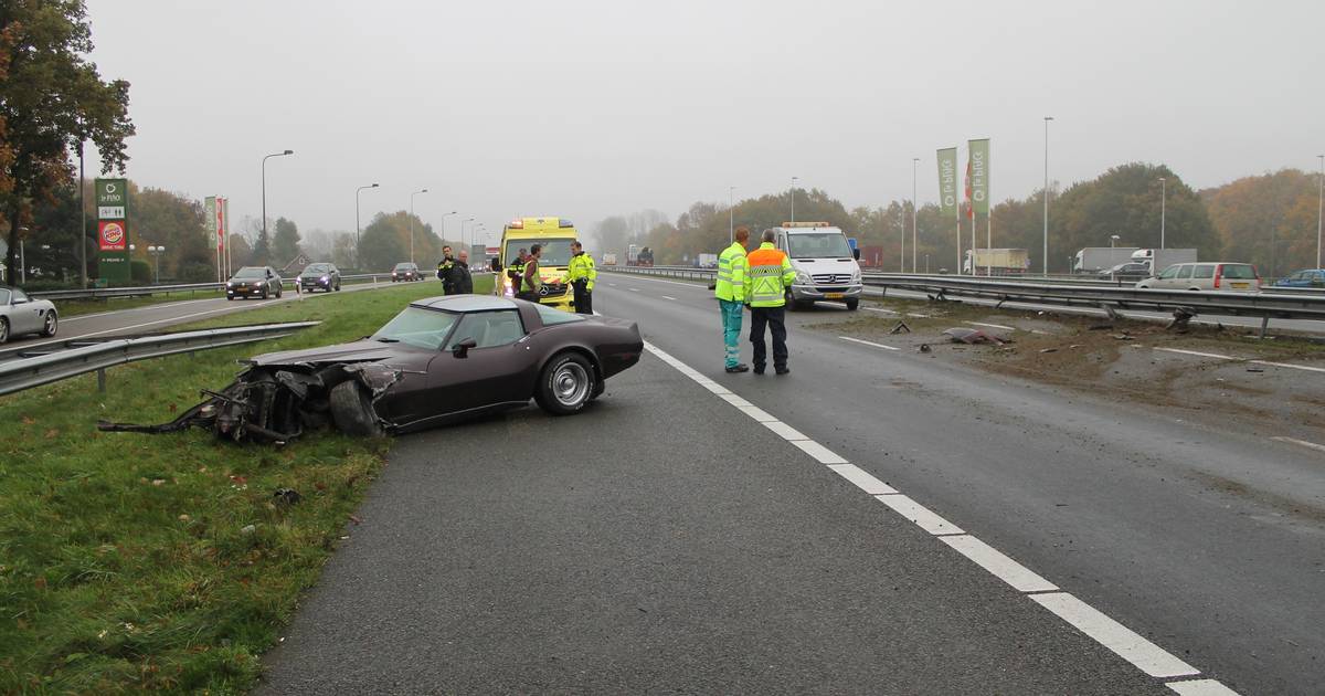 A1 van Apeldoorn naar Amersfoort dicht vanwege ongeluk.