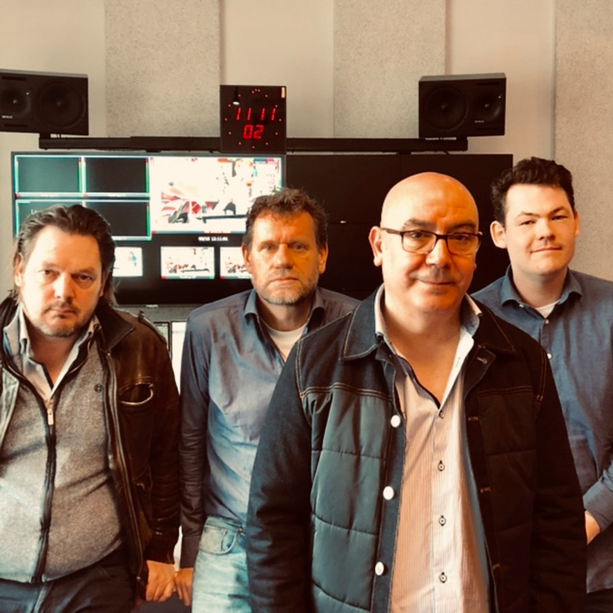 V.l.n.r.: Patrick, Herre Zwart, Hafid Akallouch, Arend Dubbelboer. Beeld 