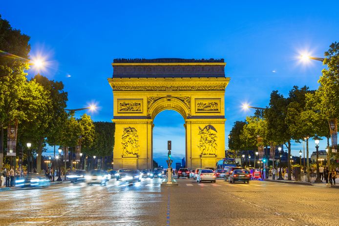 De beroemde Champs-Élysées in Parijs