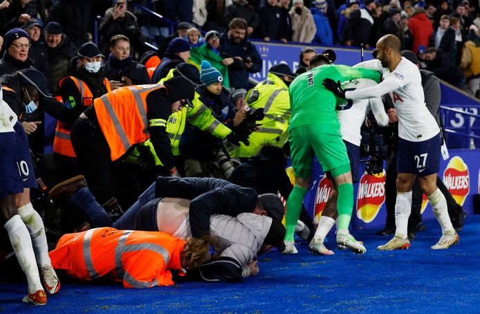 Tottenham fans were frantic after Steven Bergwijn's winning goal.