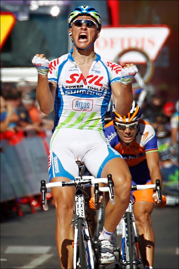 Marcel Kittel won als neoprof een rit in de Vuelta.