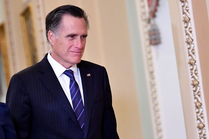De Republikein Mitt Romney stemde wél voor de veroordeling van Trump.