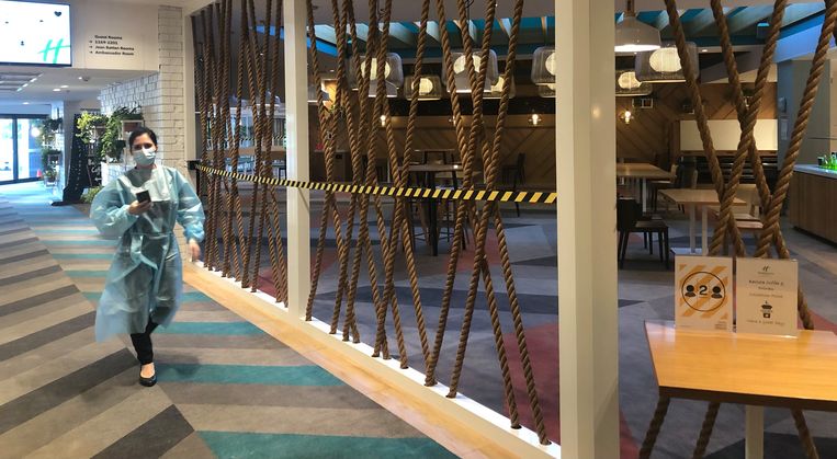 In het hotel gelden strenge veiligheidsvoorschriften. Beeld Sabine De Vos