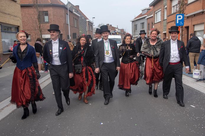 ARCHIEF 2019: Het schepencollege in feeststemming op Carnaval Merelbeke.
