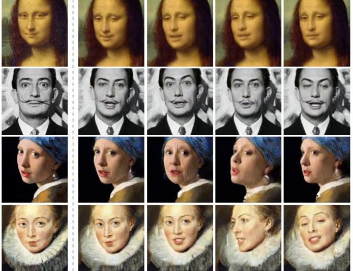 Niet alleen de Mona Lisa werd tot leven gewekt door de Russische onderzoekers. Ook het portret van Salvador Dali werd onder handen genomen.