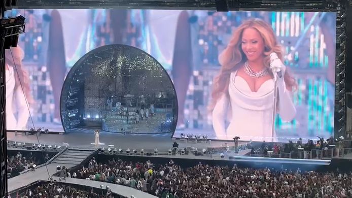 Dit was Beyoncé in het Koning Boudewijnstadion in Brussel.