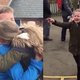Lief! Meisje huilt van geluk als ze haar vader na vier maanden weer ziet