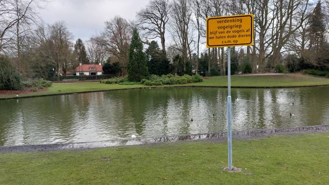 Verdenking van vogelgriep in het Wooldrikspark in Enschede: gemeente waarschuwt met borden