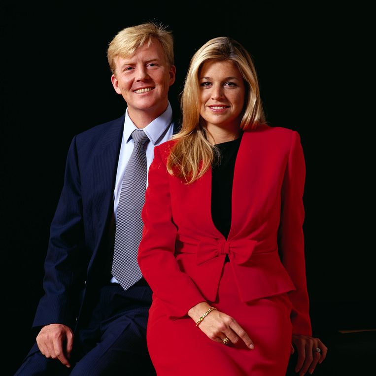 Officieel portret uit 2001 van het jonge stel. Beeld Getty Images