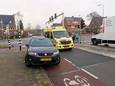 Op de Ritzema Bosweg met de Aborethumlaan in Wageningen is een fietser gewond geraakt na een aanrijding met een auto