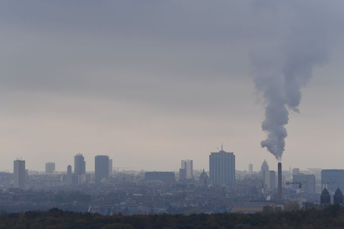 Luchtvervuiling boven Brussel.