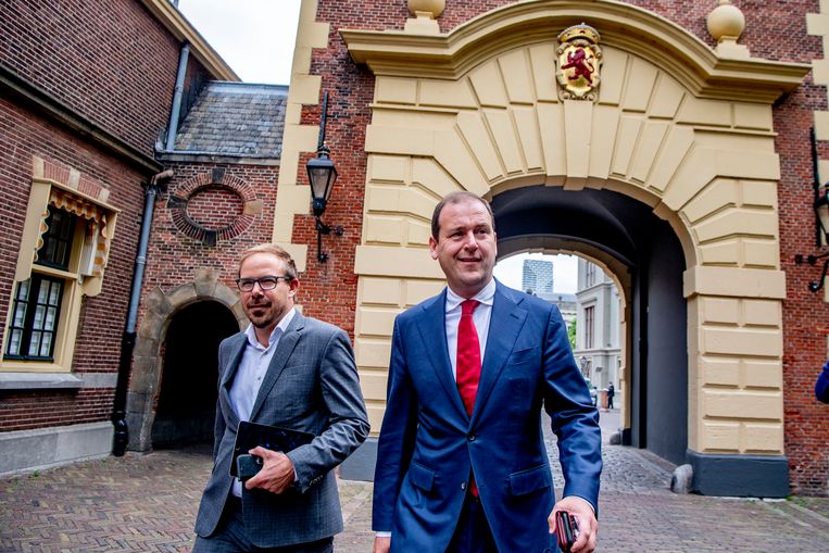 DEN HAAG - PvdA-fractievoorzitter Lodewijk Asscher komt juni 2019 aan bij het Torentje voor overleg met minister Wouter Koolmees (Sociale Zaken) en premier Mark Rutte naar aanleiding van het hervatten van het pensioenoverleg.  Beeld ANP 
