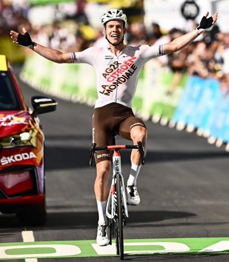 Bob Jungels rondt lange solo af in negende rit Tour de France, favorieten houden zich koest