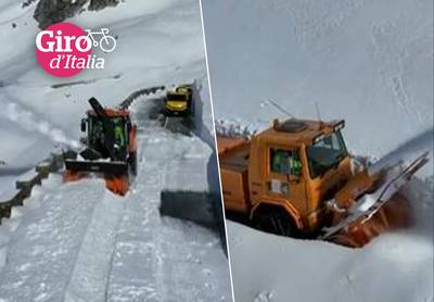 KIJK. Giro-beklimming in Zwitserland nog bedolven onder flink pak sneeuw: “Maar van afgelasting is geen sprake”