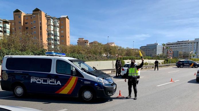 Een beeld dat naar aanleiding van de arrestatie werd verspreid door de politie in Alicante.