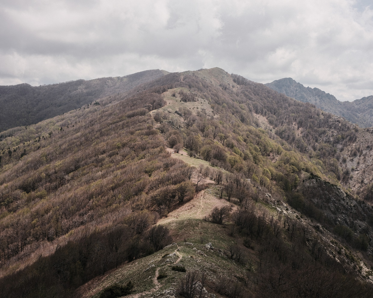 Deze berg vormt de grens tussen links Bulgarije, en rechts Griekenland.