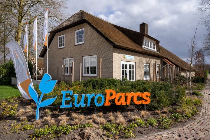 De hoofdingang van EuroParcs in Kaatsheuvel.