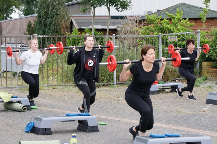 Buiten sporten bij Anytime in Millingen.