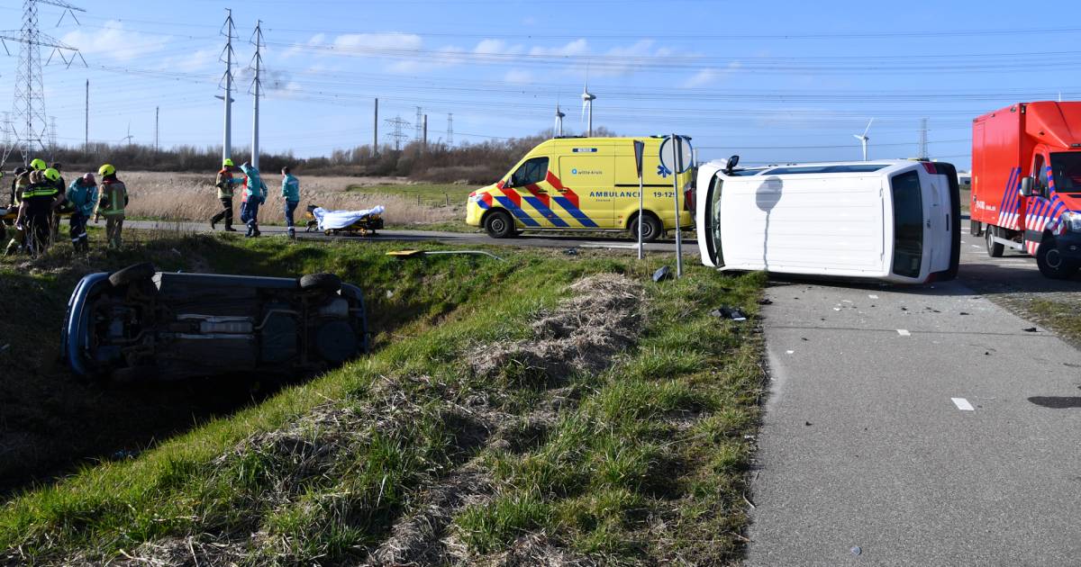 Vier gewonden bij ongeval op kruising Borssele.