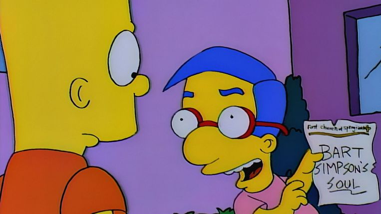 Bart verkoop zijn ziel. Beeld r