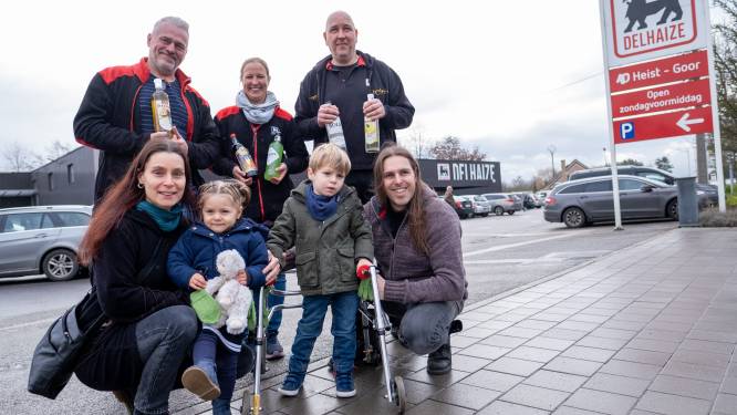 Jenevers drinken aan supermarkt helpt Runar (3) beter stappen