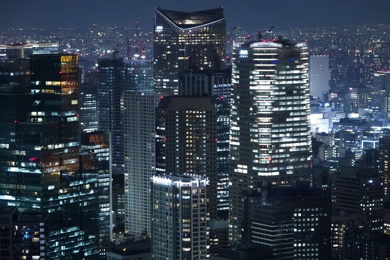 Kantoorgebouwen in Tokio. Beeld Getty