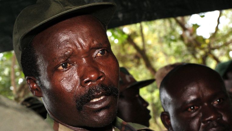 De Oegandese rebellenleider Joseph Kony. Beeld ap