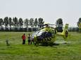 Een traumahelikopter kwam naar de Groeling in Brakel voor de zwaargewonde 6-jarige jongen.