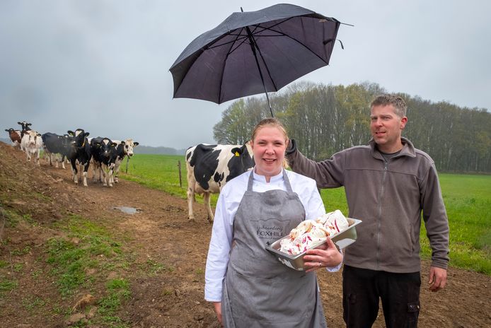 Yvonne en Ivo Poelen starten met hun IJsboerderij Foxhill.