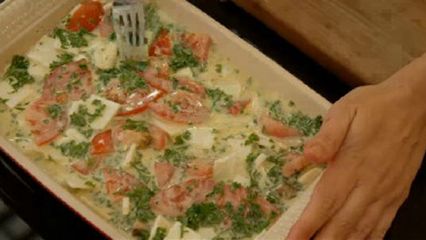 16. Omelet met knolselder en platte kaas