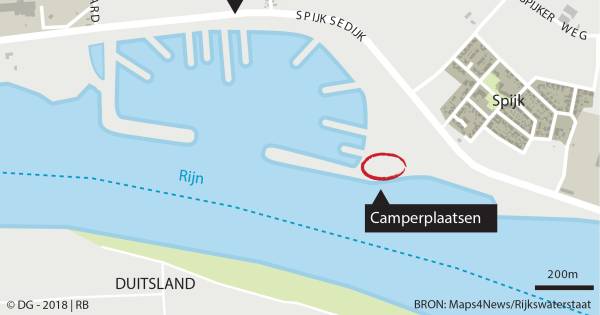 Ook camperaars kunnen straks terecht bij de haven bij Spijk