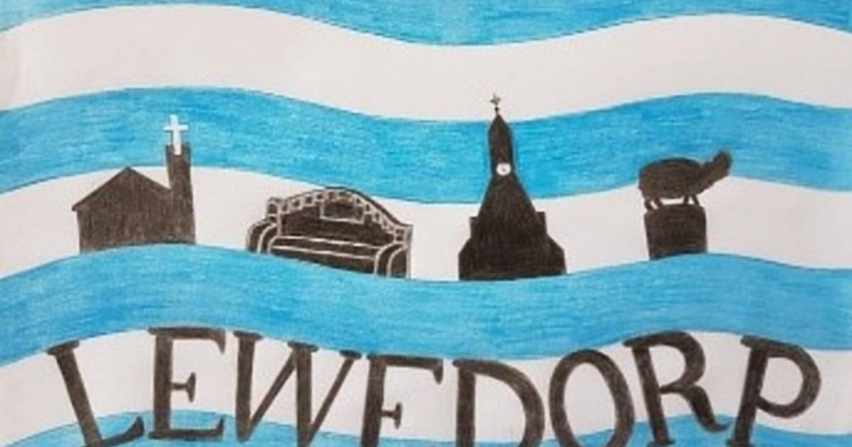 Lewedorp heeft een eigen dorpsvlag