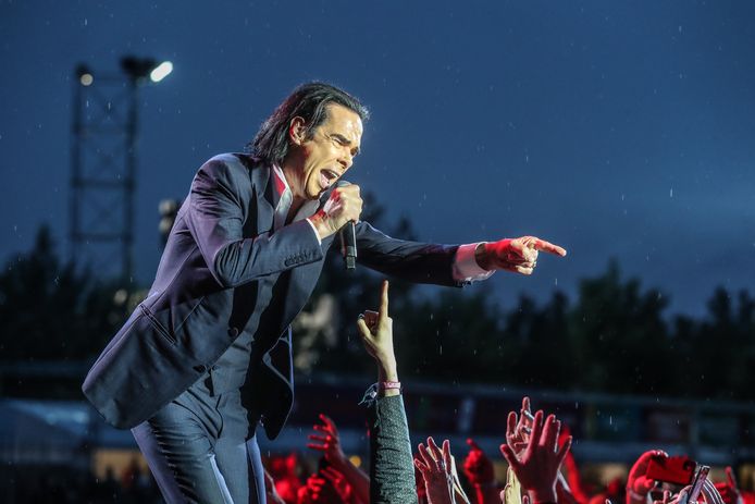 Nick Cave op Werchter Classic in 2022.