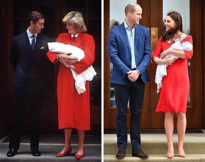 Kate Middleton lijkt met haar look een ode te brengen aan Lady Di.