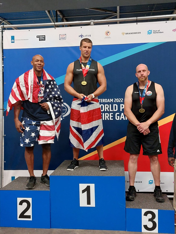 Arpad Farkas werd derde op 500 meter indoor roeien Foto AD.nl