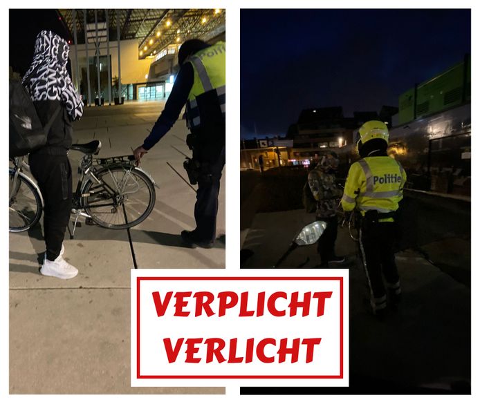 concept subtiel of Een op vijf niet in orde met fietsverlichting bij controle aan station  Roeselare | Roeselare | hln.be