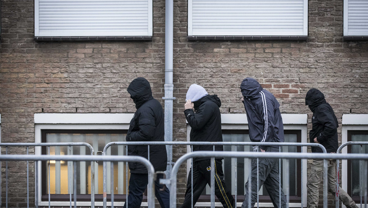 Bezoekers bij een eerdere zitting in het Contextproces Beeld ANP