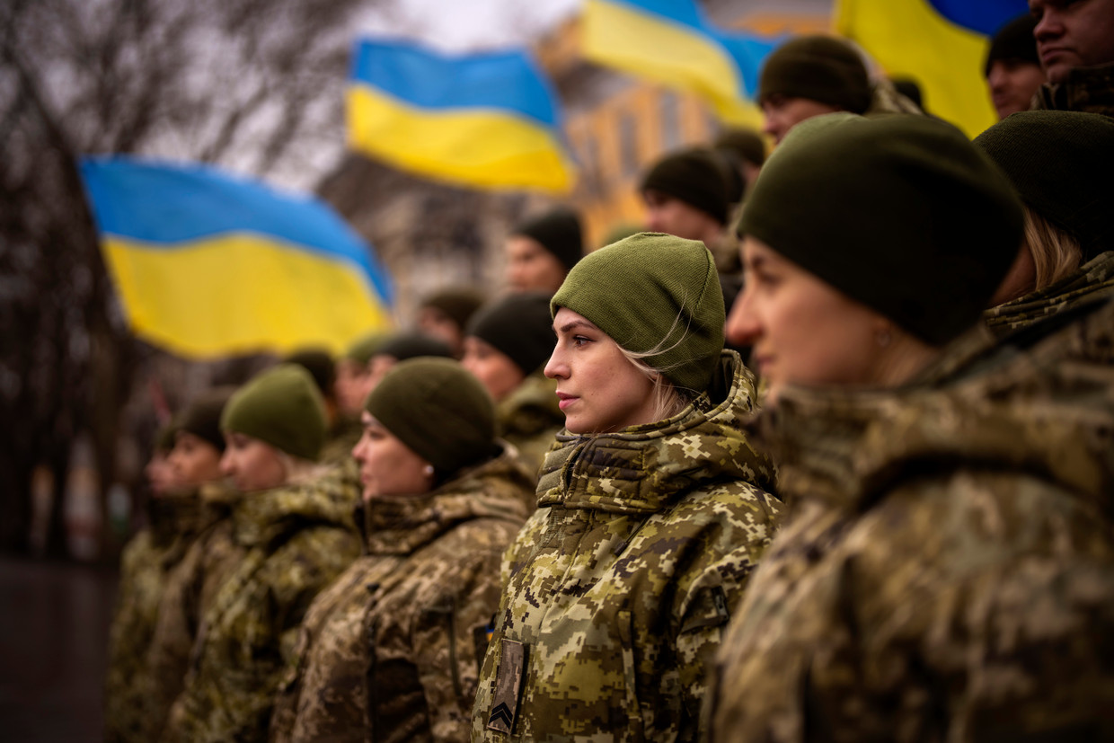 Oekraïense militairen. Beeld AP