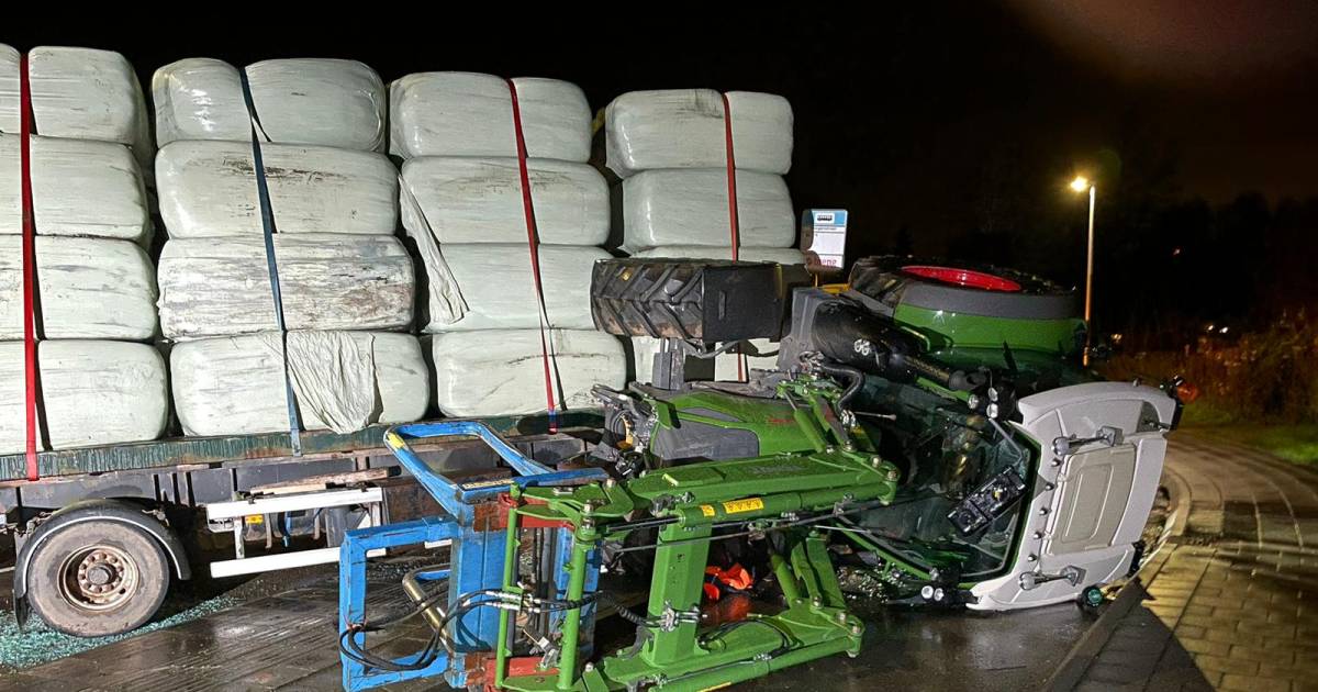Bestuurder tractor gewond na botsing met bestelbus midden in Leuth | Berg en Dal