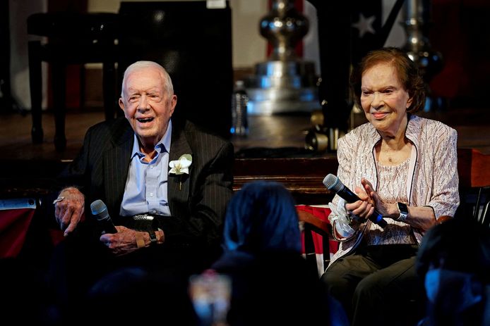 Jimmy Carter (links) en zijn vrouw Rosalynn Carter.