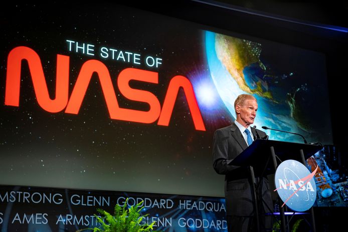 Nasa-directeur Bill Nelson spreekt op een congres in juni over de toekomst van de ruimtevaartorganisatie.