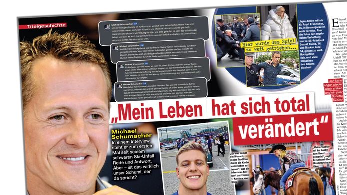 Het net-interview met Schumacher in 'Die Aktuelle'