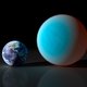 Uniek: exoplaneet vanaf de aarde gezien